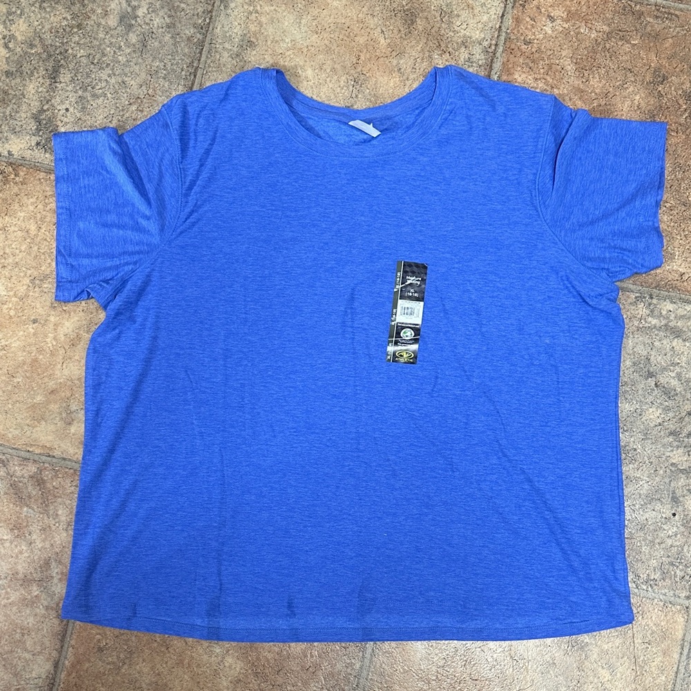 Athletic Works Blue Short Sleeve Tee